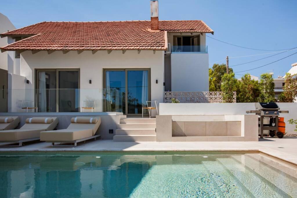 Chania Living Stories Villa With Piano Exterior foto